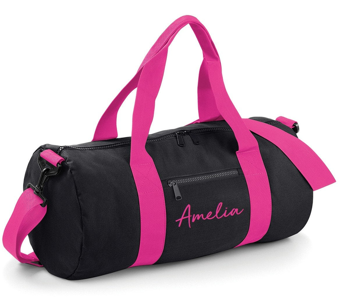 Personalised Name Barrel Bag