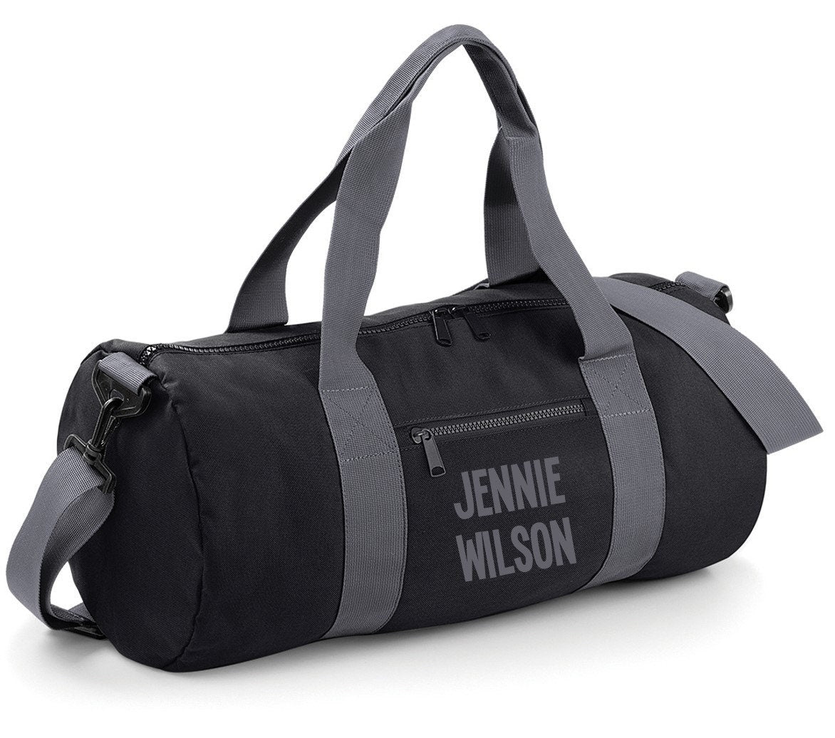 Personalised Name Barrel Bag