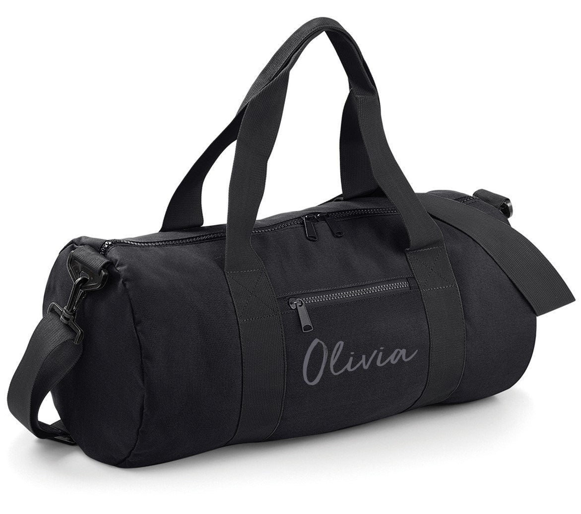 Personalised Name Barrel Bag