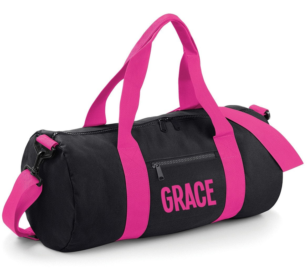 Personalised Name Barrel Bag