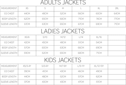 Adults Personalised Football Team Name & Number Varsity Jacket Baseball Club College Letterman