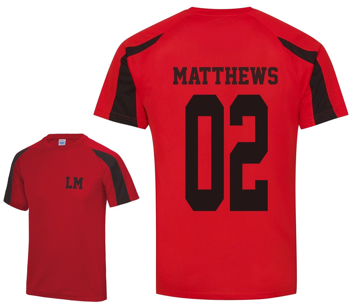 Kids Personalised Football Shirt Sports Kit Custom Initials Team Name Number