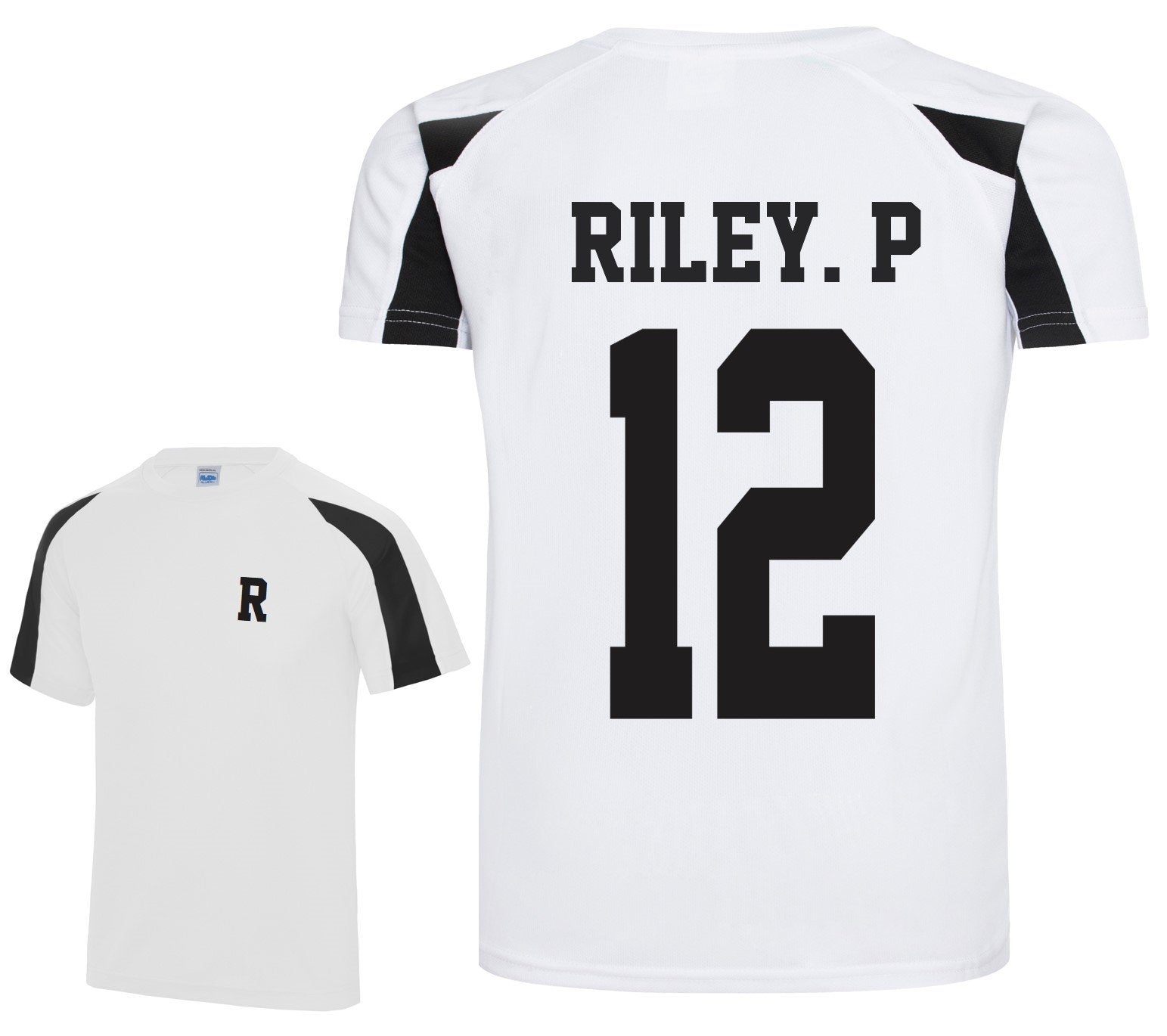 Kids Personalised Football Shirt Sports Kit Custom Initials Team Name Number