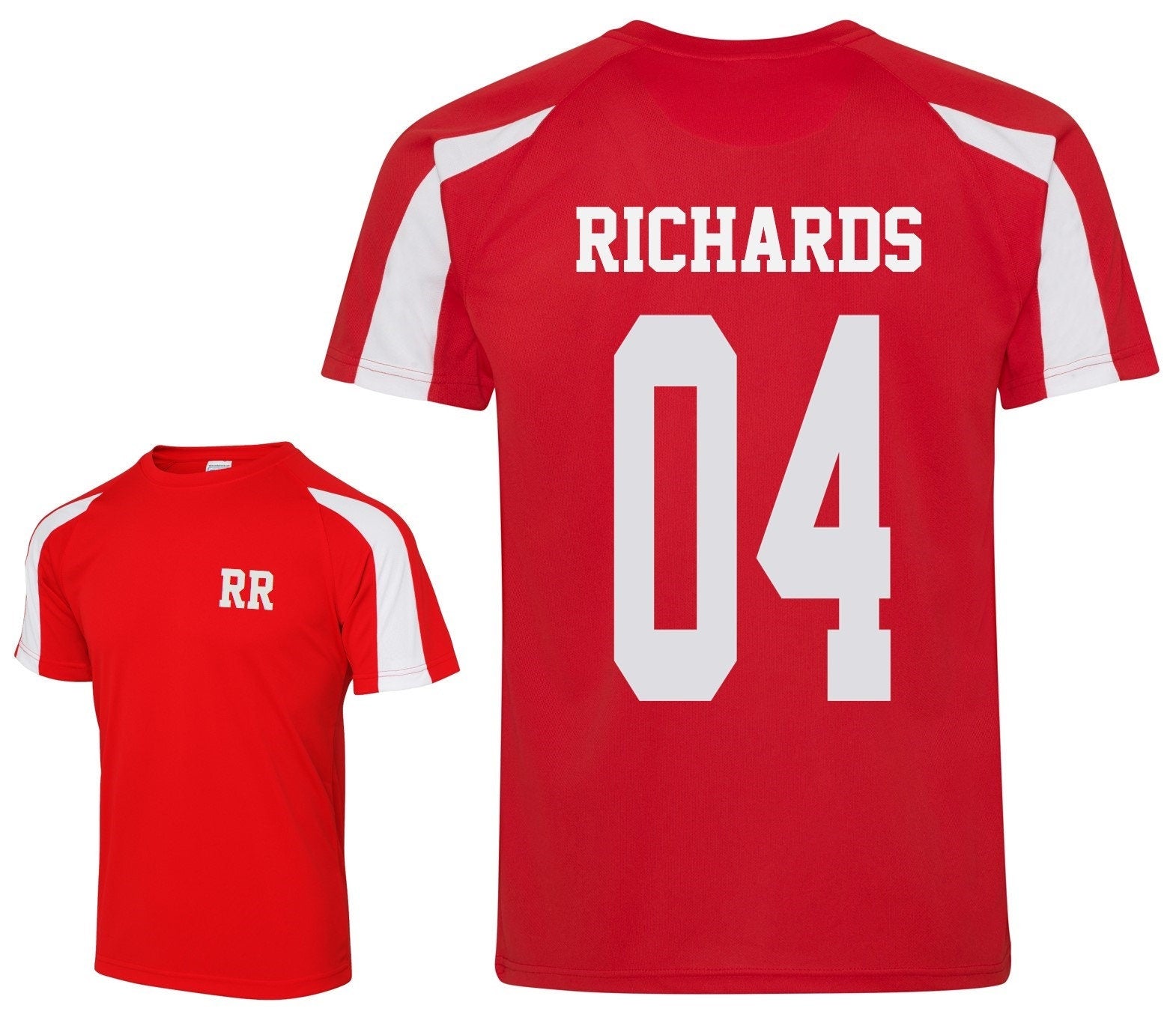 Adults Personalised Football Shirt Sports Kit Custom Initials Team Name Number