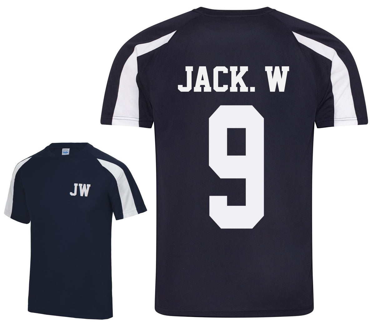 Kids Personalised Football Shirt Sports Kit Custom Initials Team Name Number