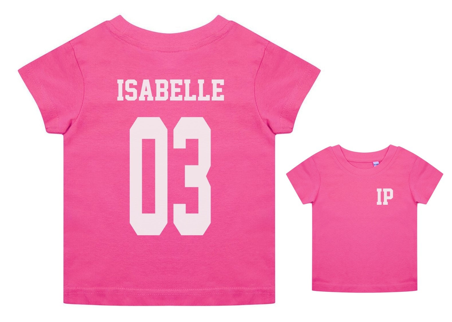 Toddlers Personalised Football Name & Number T-Shirt