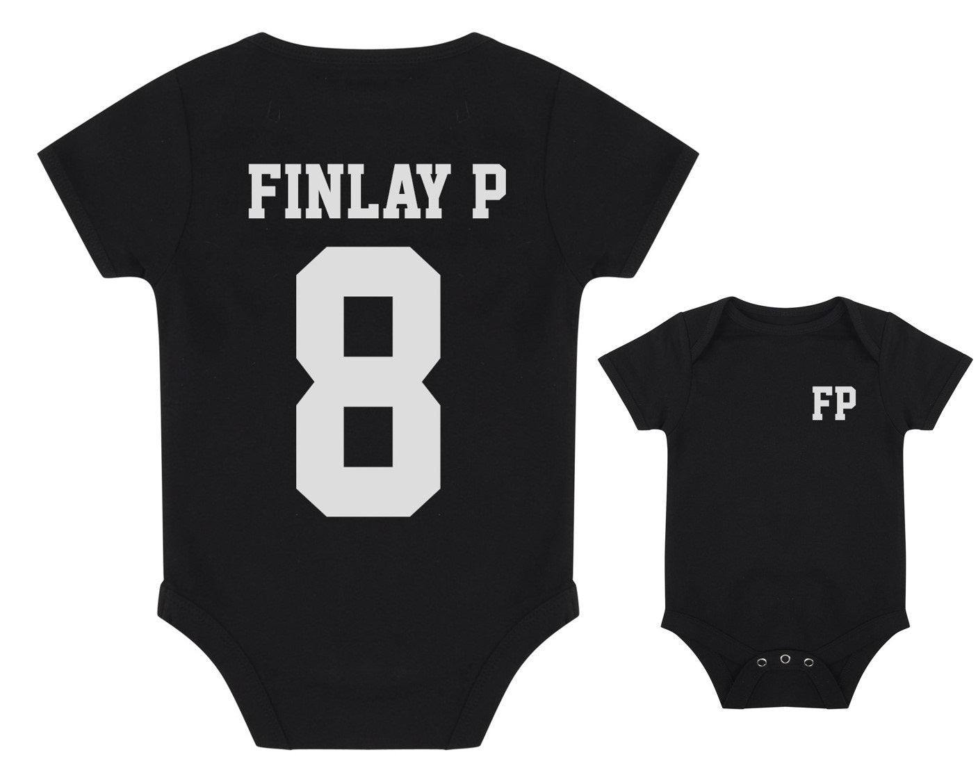 Personalised Football Name & Number Bodysuit