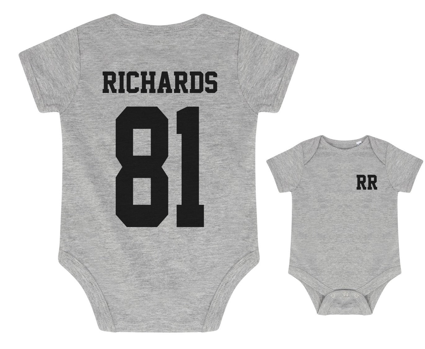 Personalised Football Name & Number Bodysuit