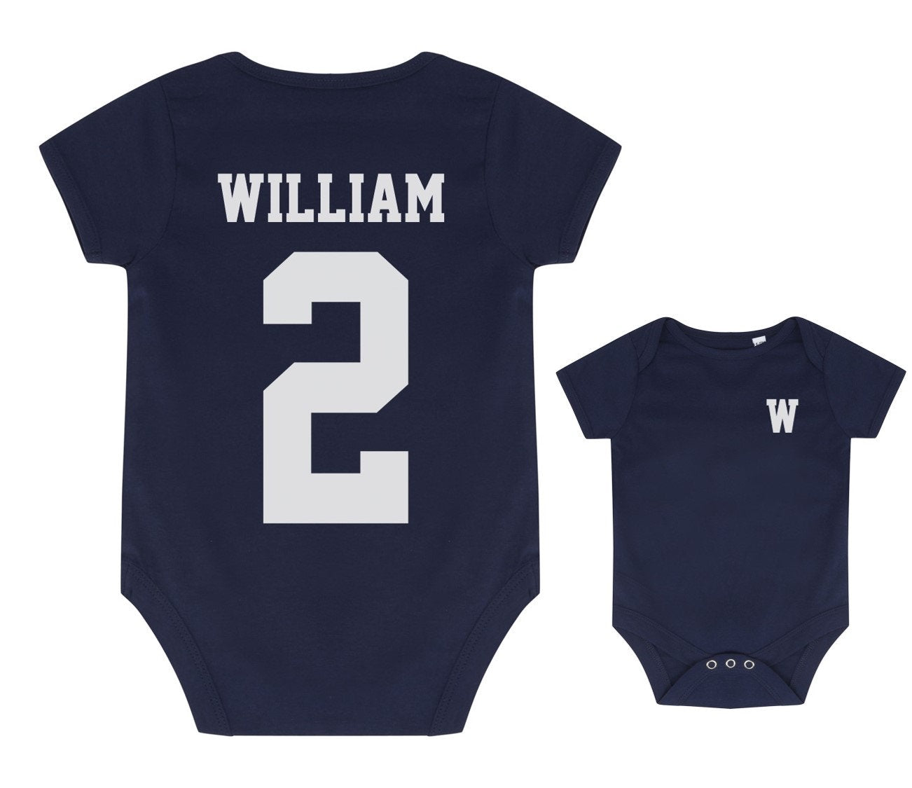 Personalised Football Name & Number Bodysuit