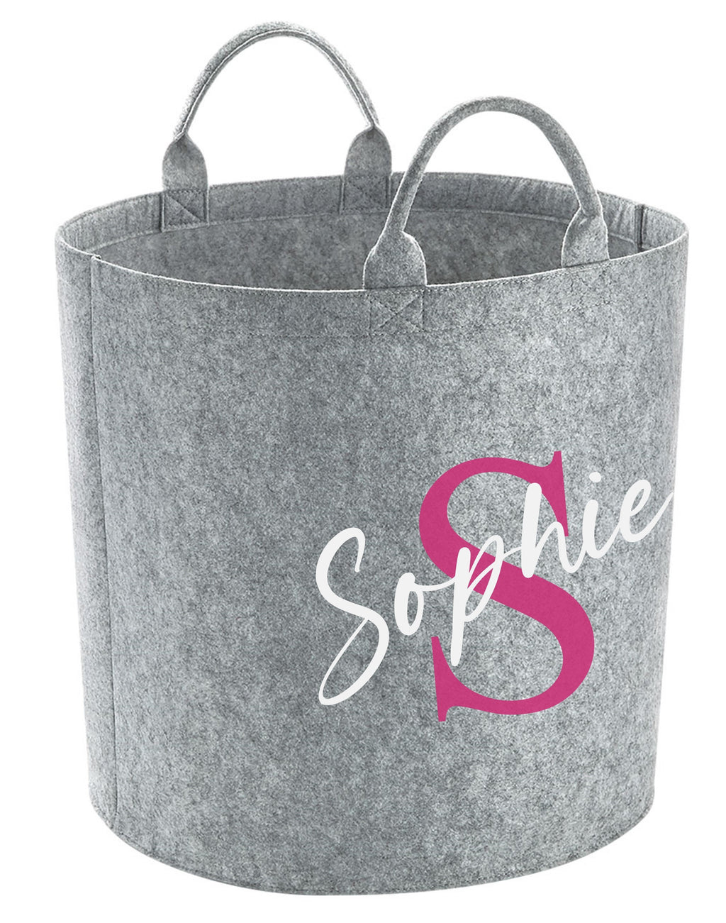 Personalised Initial Name Toy Storage Tub Childrens Bedroom Basket