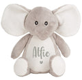 Personalised Name Grey Elephant Plush Cuddly Toy
