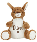 Personalised Name Brown Kangaroo Plush Cuddly Toy