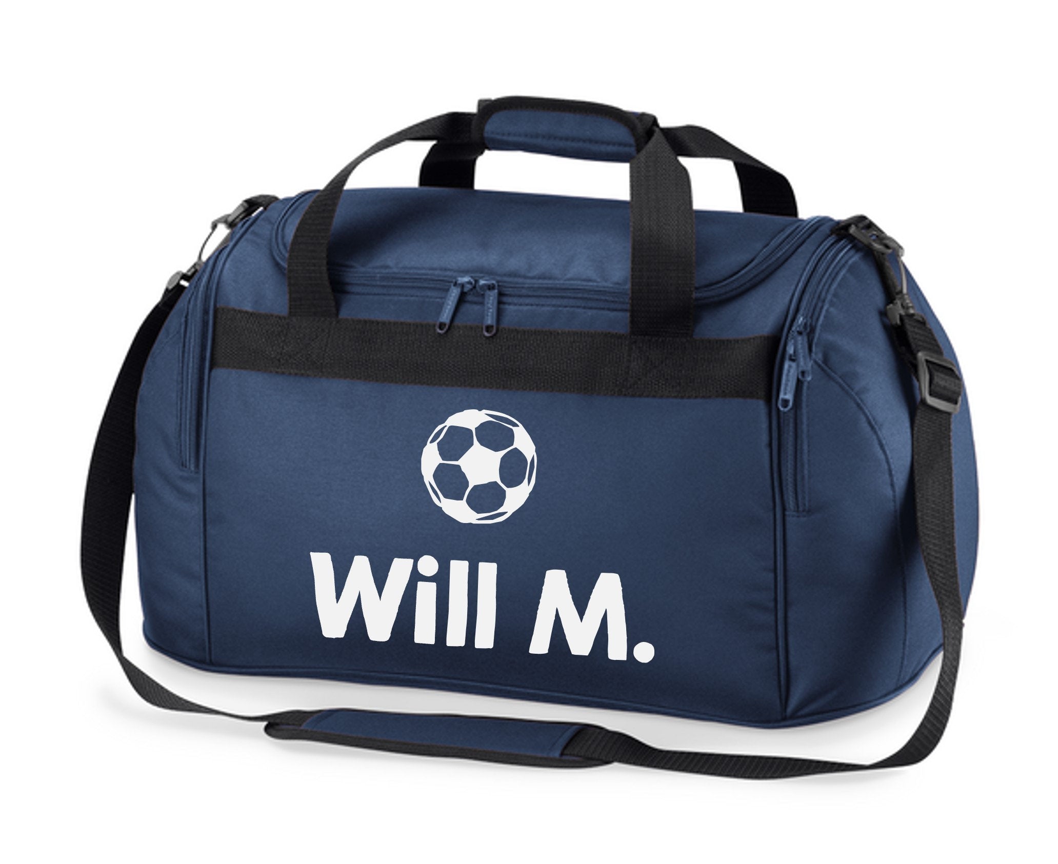Personalised Name Football Holdall Bag