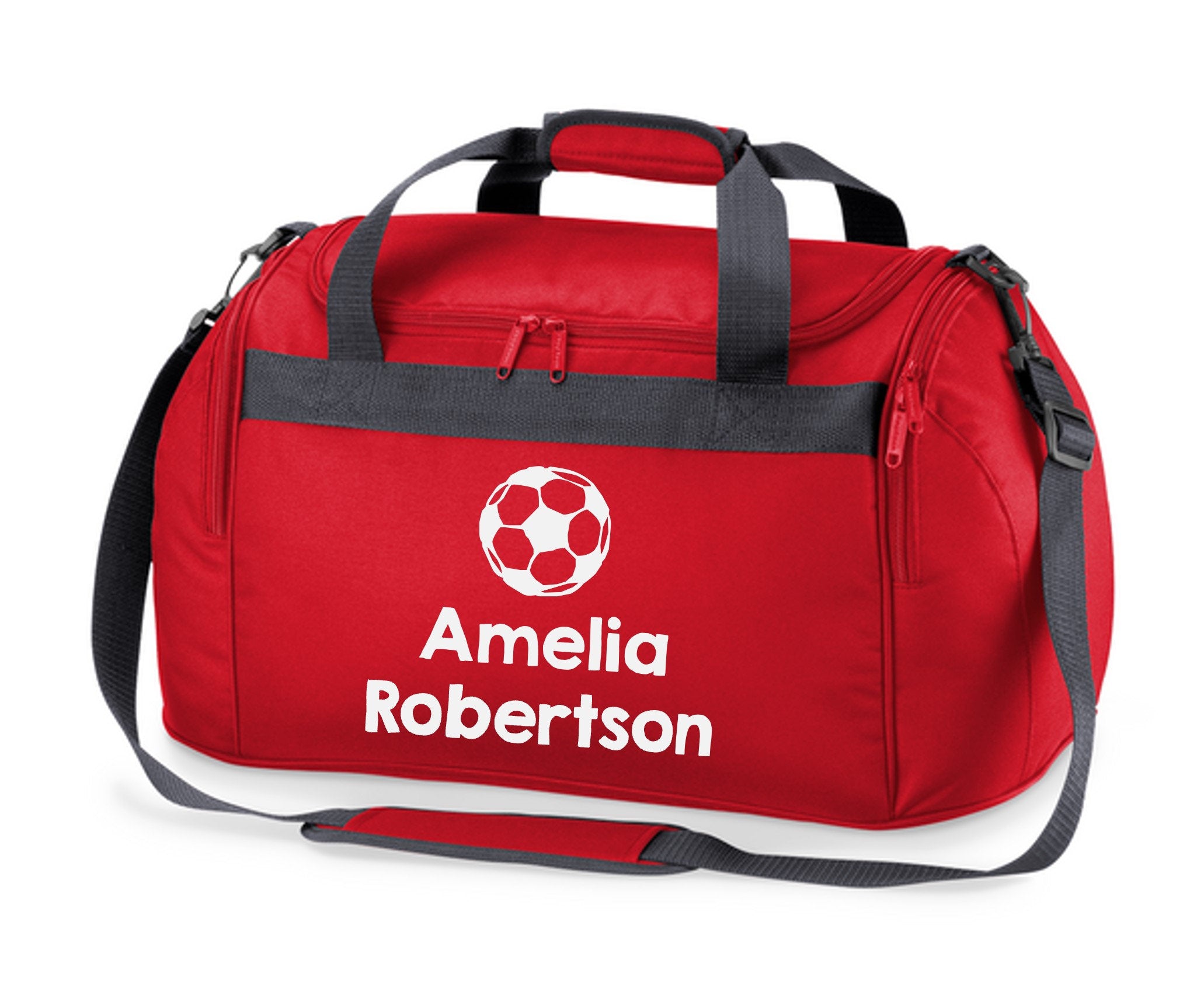 Personalised Name Football Holdall Bag