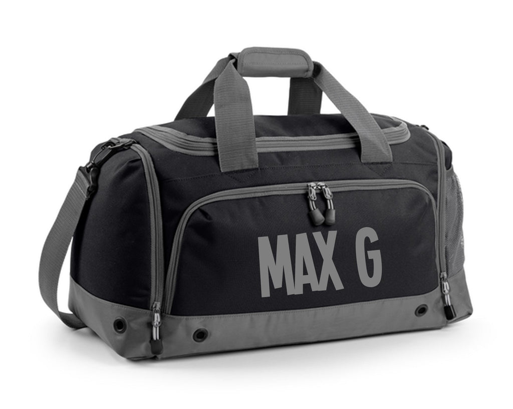 Kids Personalised Name Holdall Boys Girls Sports PE School Football Bag Printed