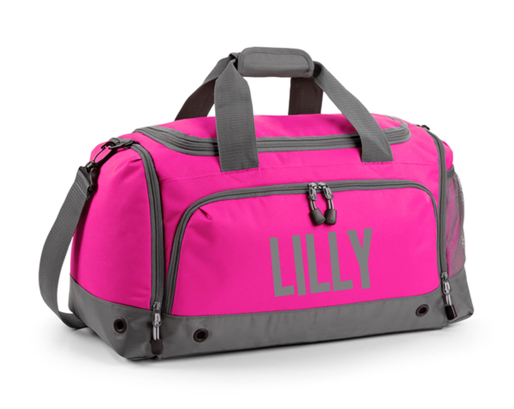 Kids Personalised Name Holdall Boys Girls Sports PE School Football Bag Printed