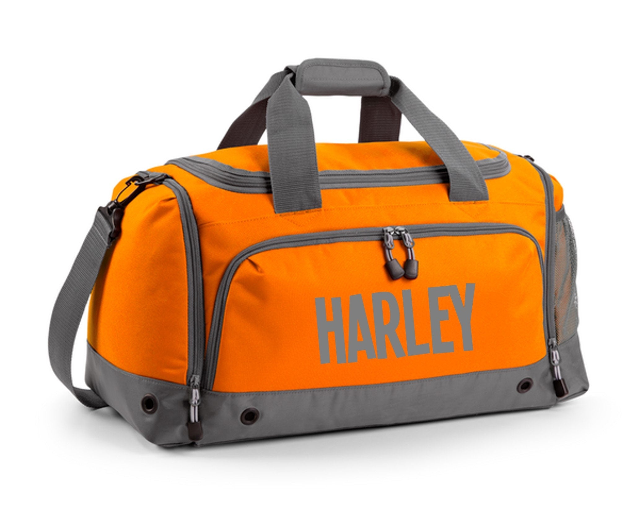 Kids Personalised Name Holdall Boys Girls Sports PE School Football Bag Printed