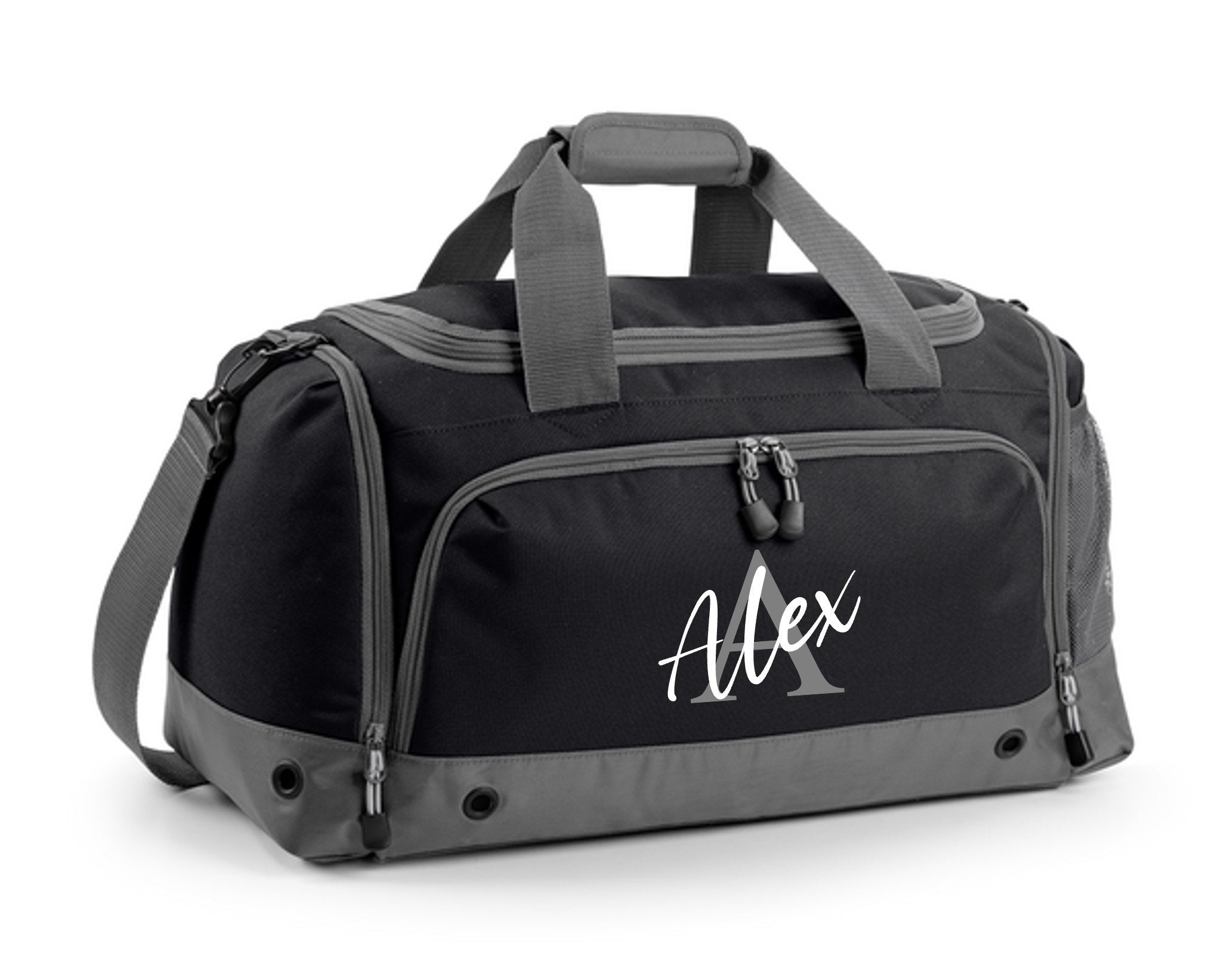 Kids Personalised Name Holdall Boys Girls Sports PE School Football Bag Printed