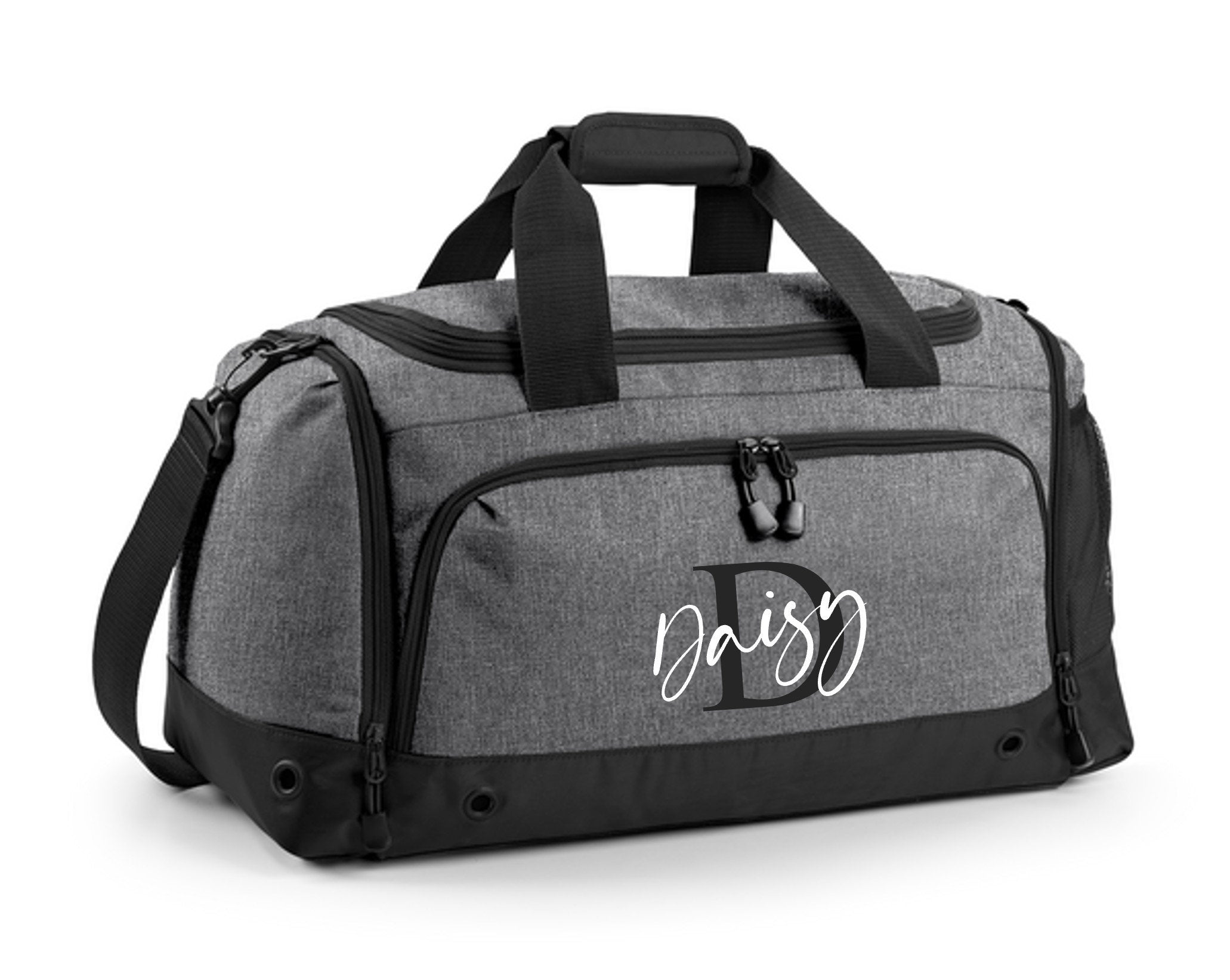 Kids Personalised Name Holdall Boys Girls Sports PE School Football Bag Printed