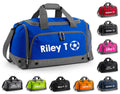 Kids Personalised Name Football Holdall Boys Girls Sports PE School Bag Printed