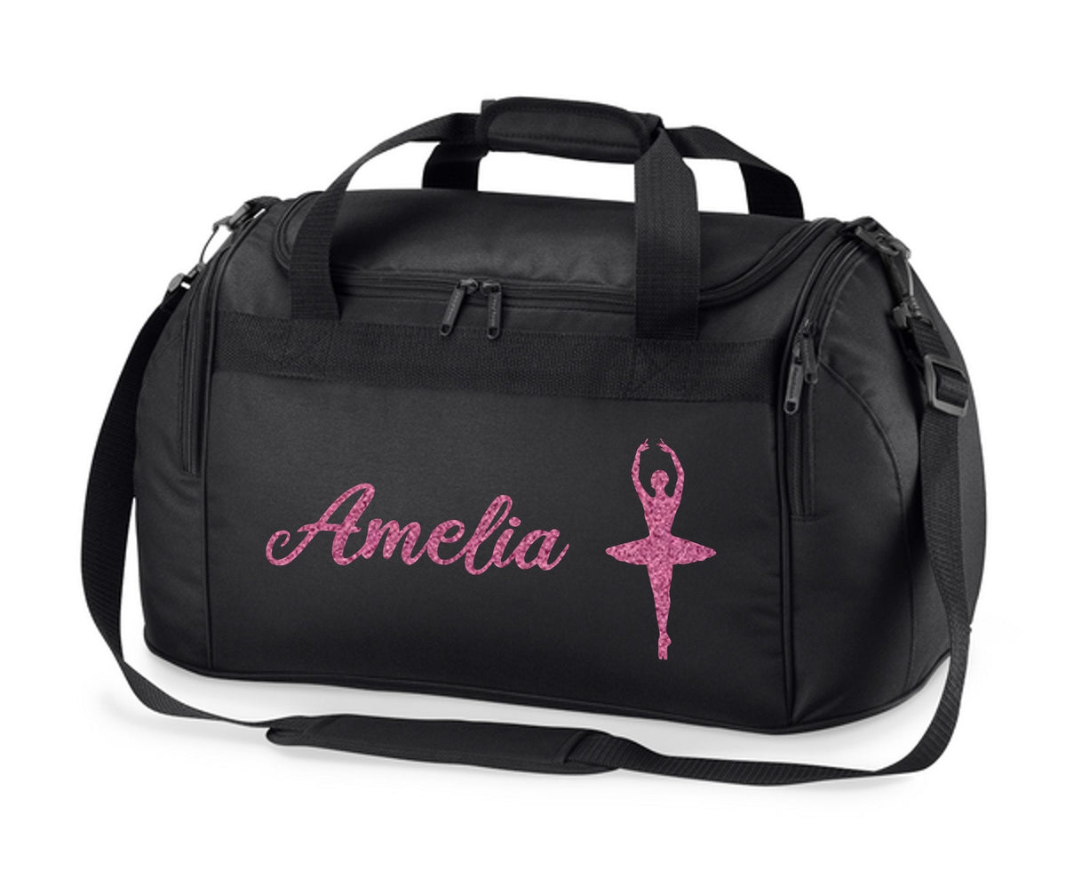 Personalised Name Ballet Dancer Holdall Bag