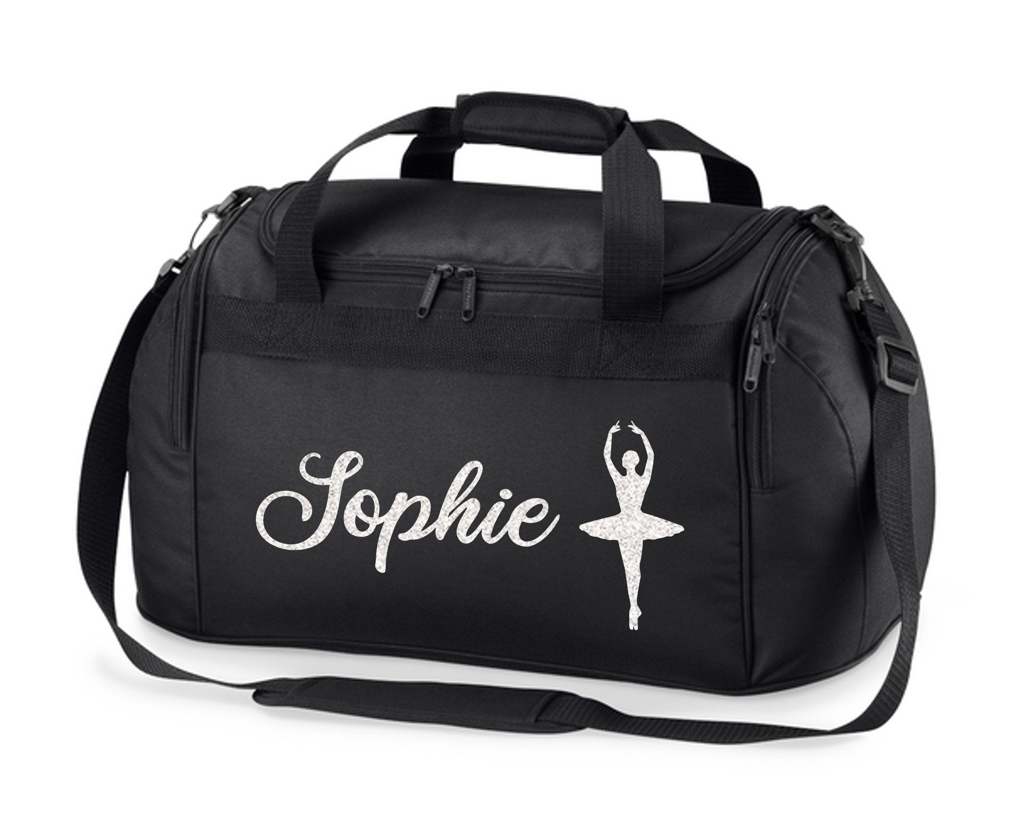 Personalised Name Ballet Dancer Holdall Bag