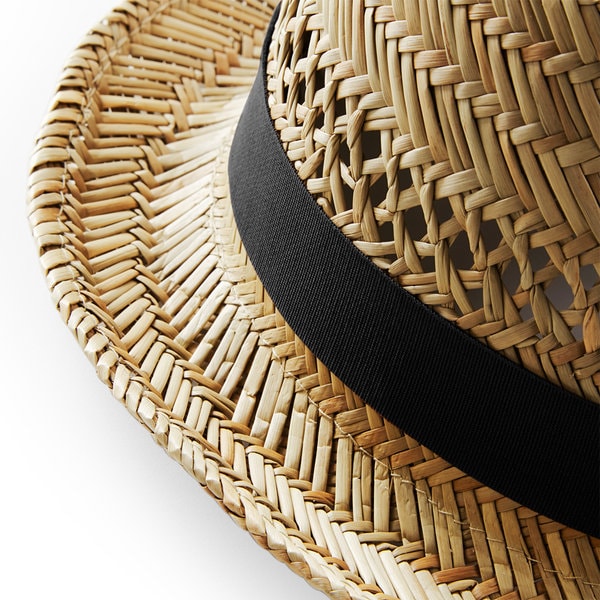 Personalised Initials Monogram Straw Trilby Beach Summer Hat