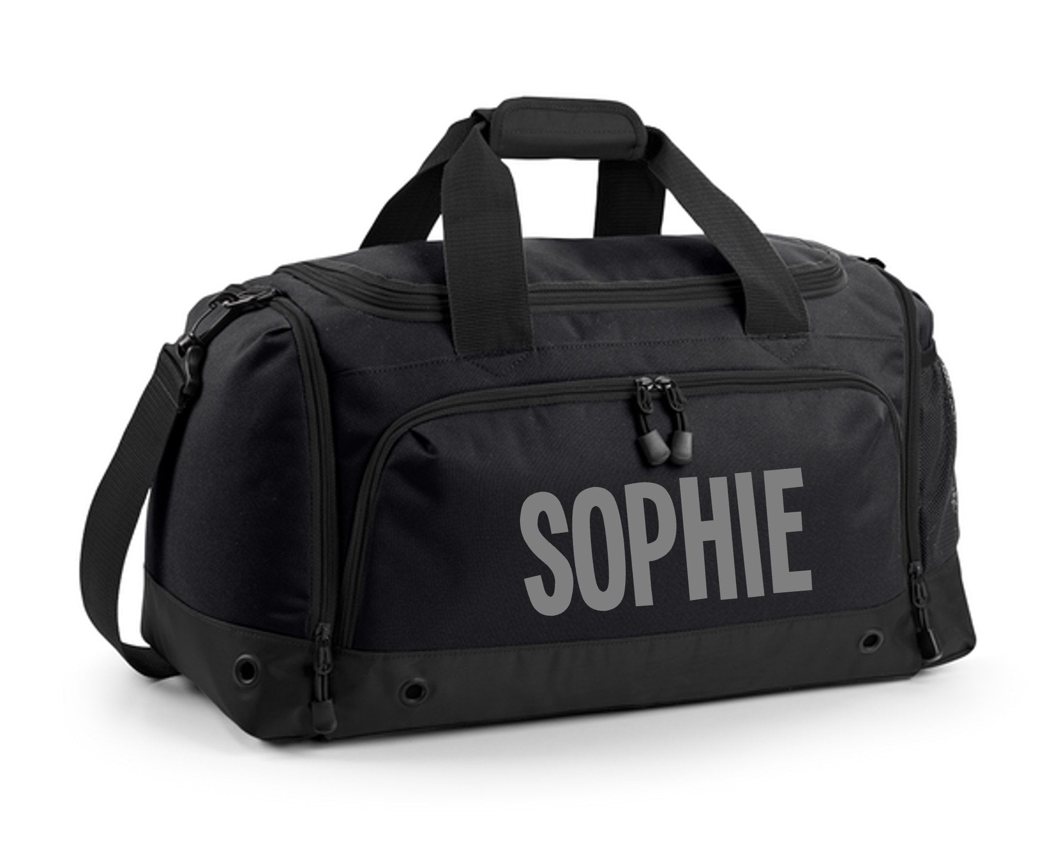 Kids Personalised Name Holdall Boys Girls Sports PE School Football Bag Printed
