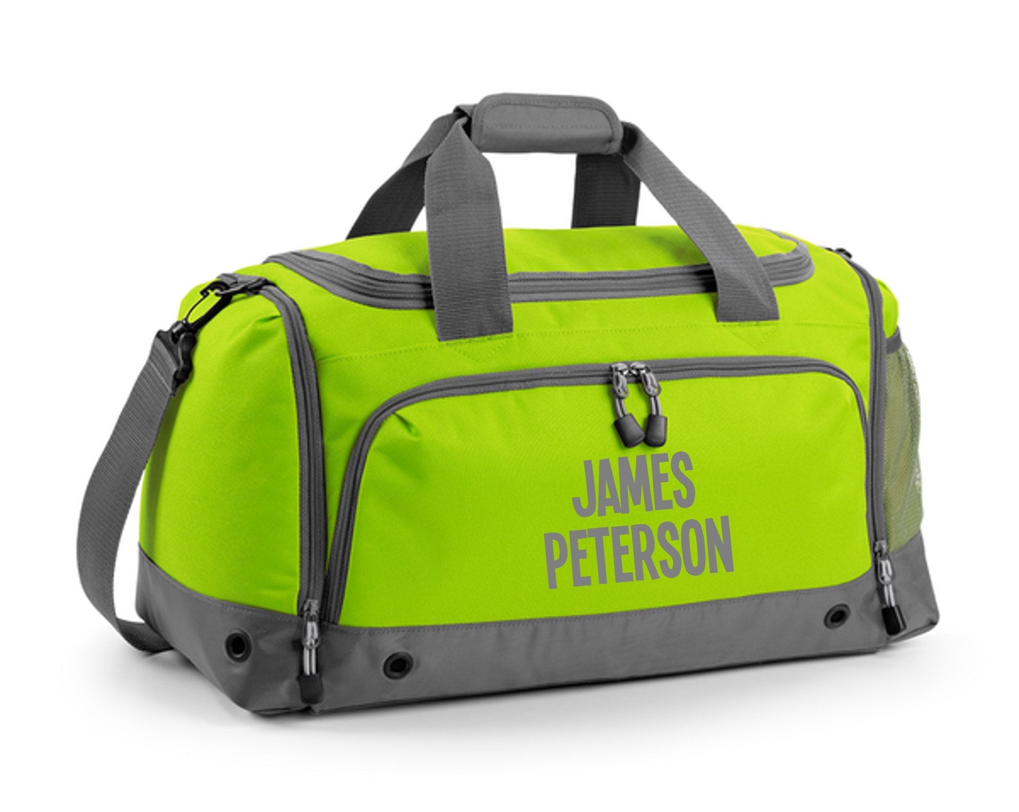 Kids Personalised Name Holdall Boys Girls Sports PE School Football Bag Printed