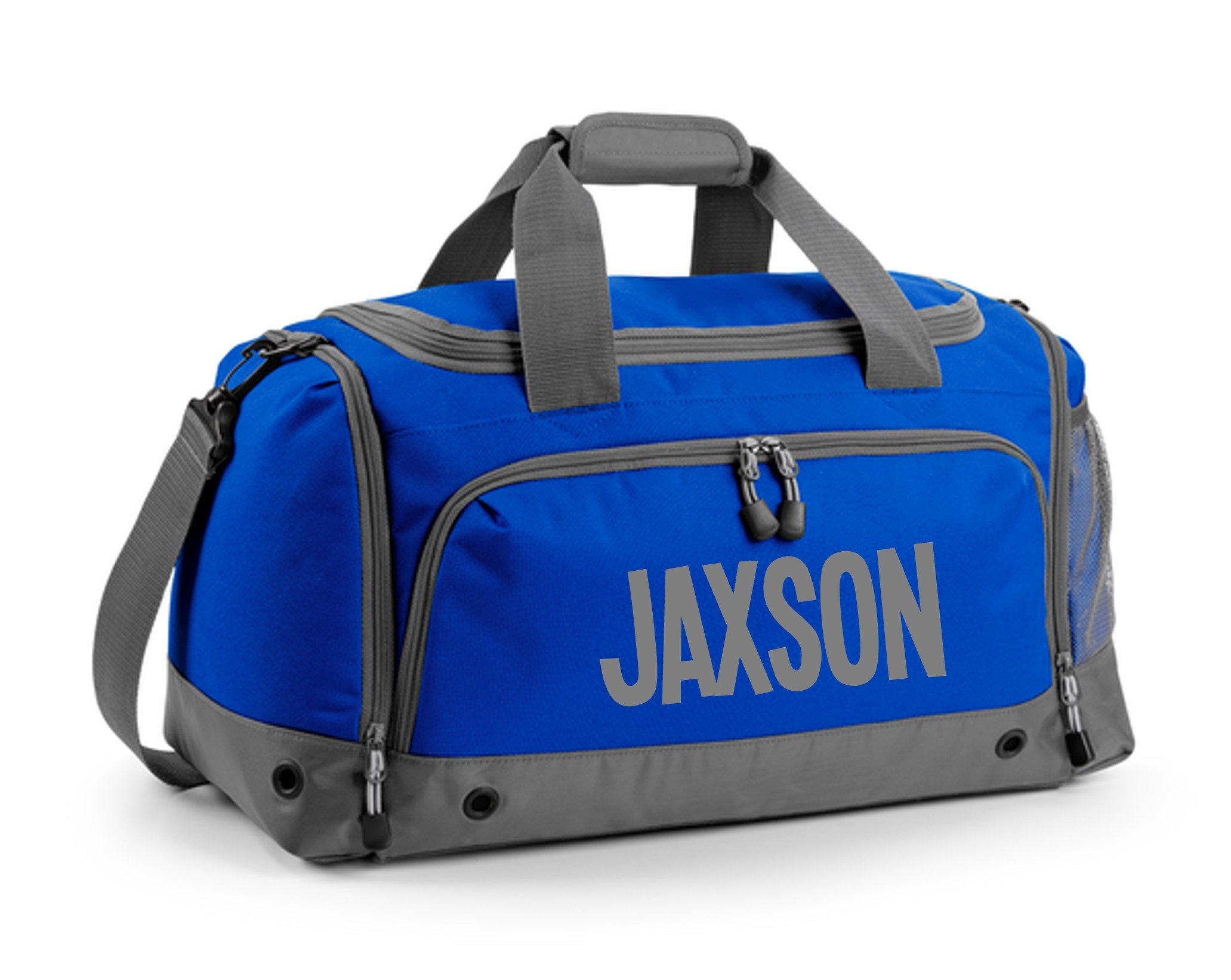 Kids Personalised Name Holdall Boys Girls Sports PE School Football Bag Printed