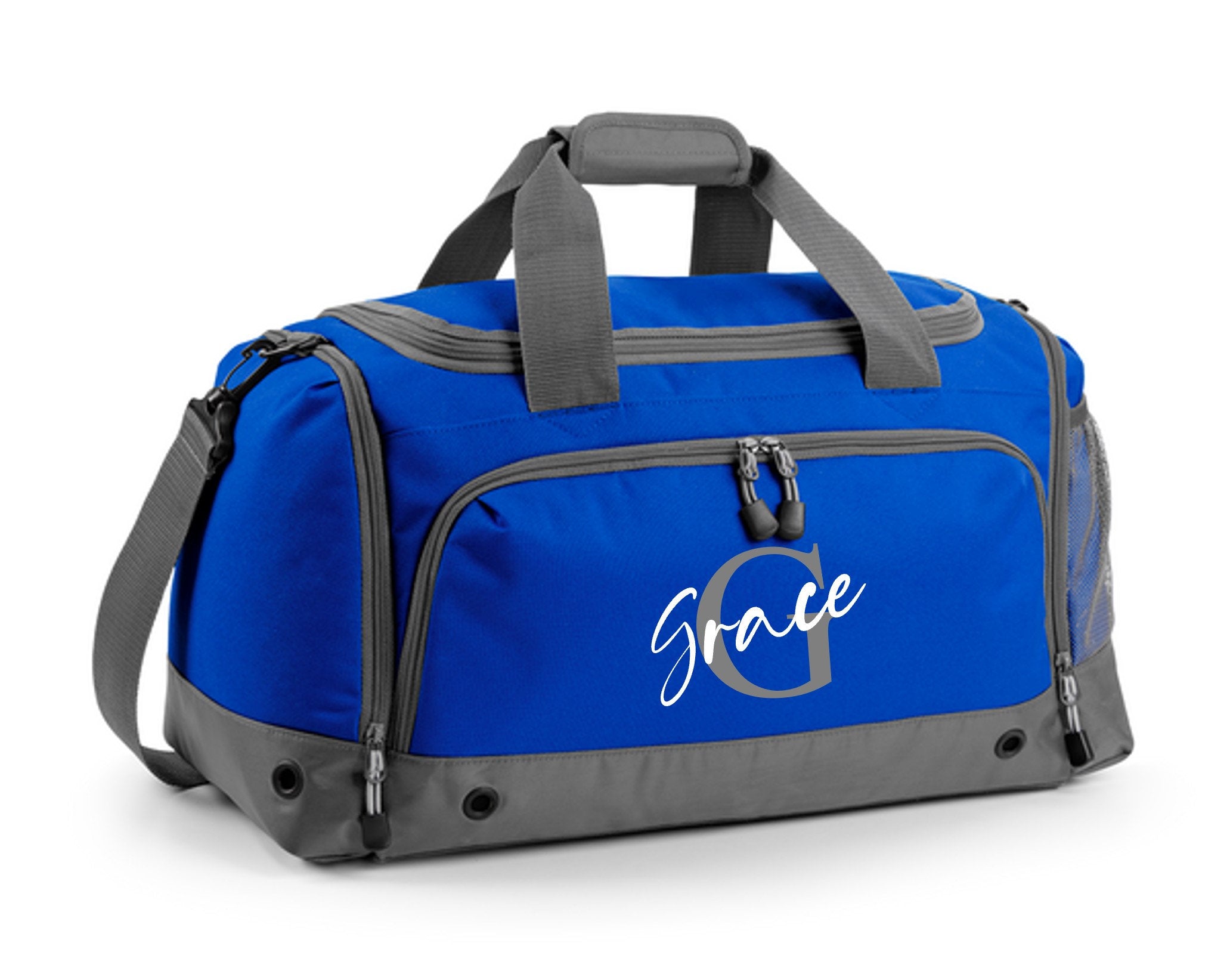 Kids Personalised Name Holdall Boys Girls Sports PE School Football Bag Printed