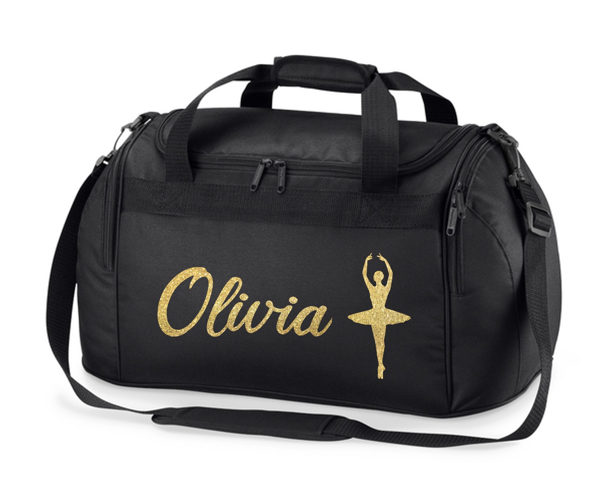 Personalised Name Ballet Dancer Holdall Bag