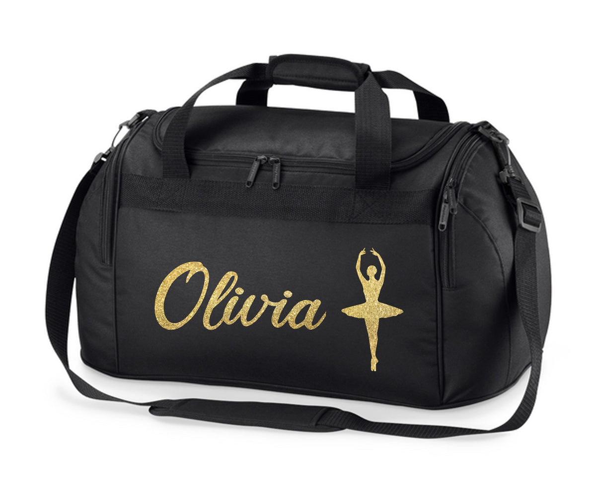 Personalised Name Ballet Dancer Holdall Bag