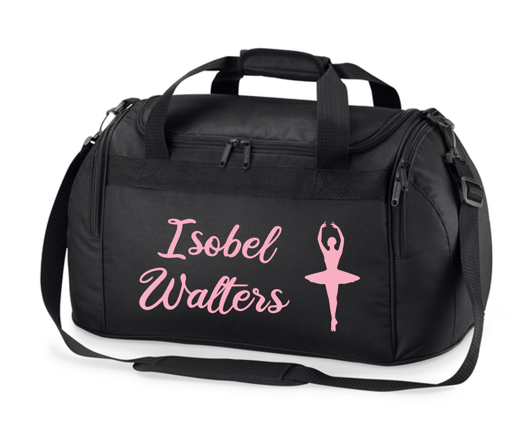 Personalised Name Ballet Dancer Holdall Bag