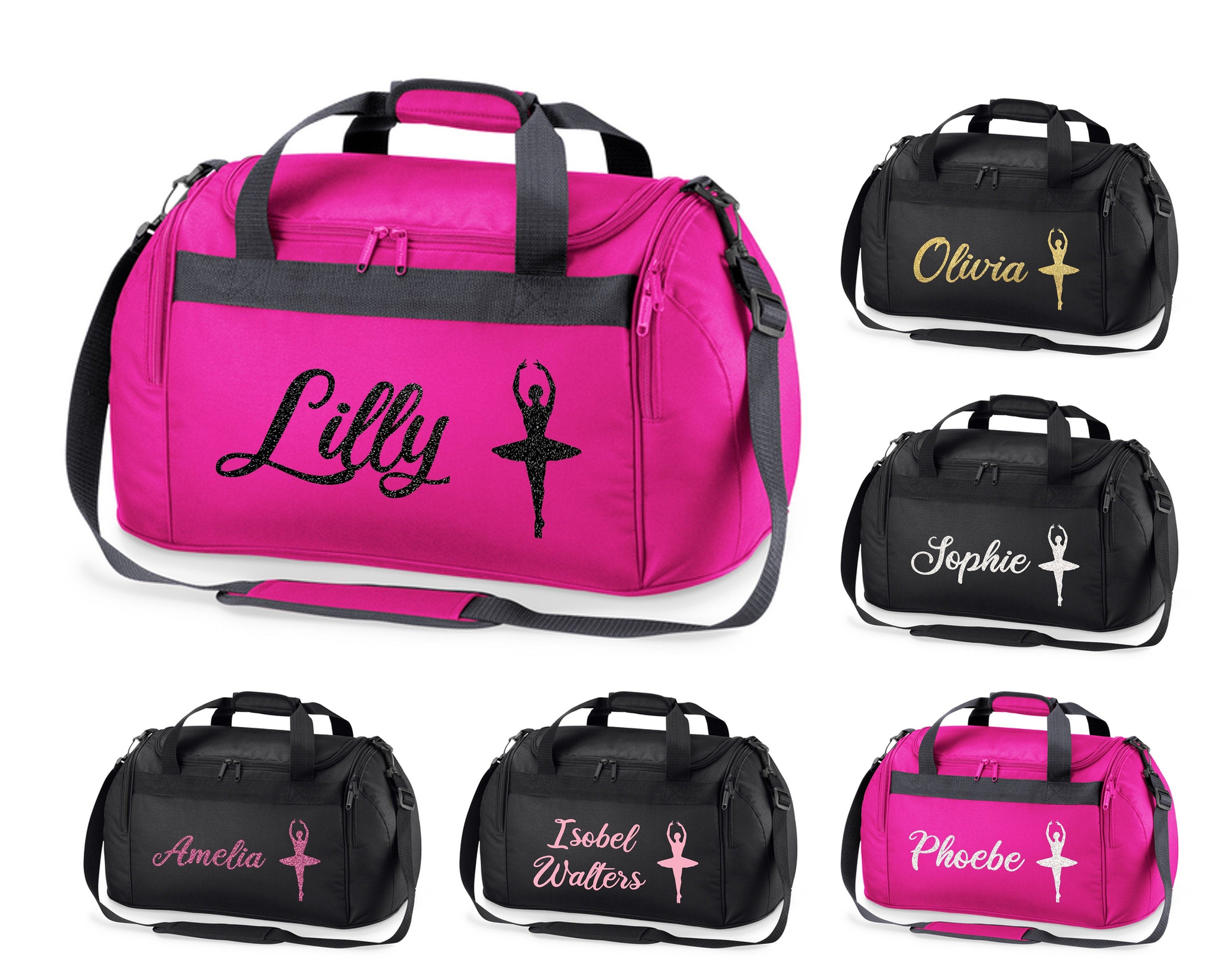 Personalised Name Ballet Dancer Holdall Bag