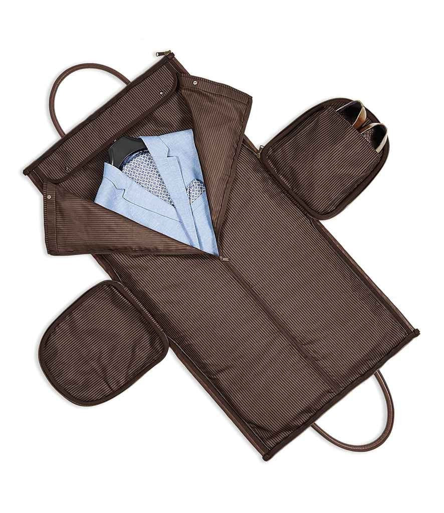 Personalised Name Monogram Weekend Holdall Suit Garment Bag with Strap