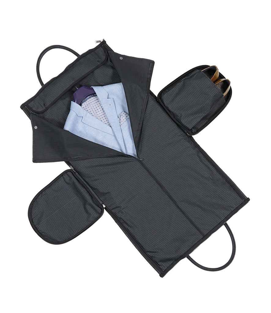 Personalised Name Monogram Weekend Holdall Suit Garment Bag with Strap