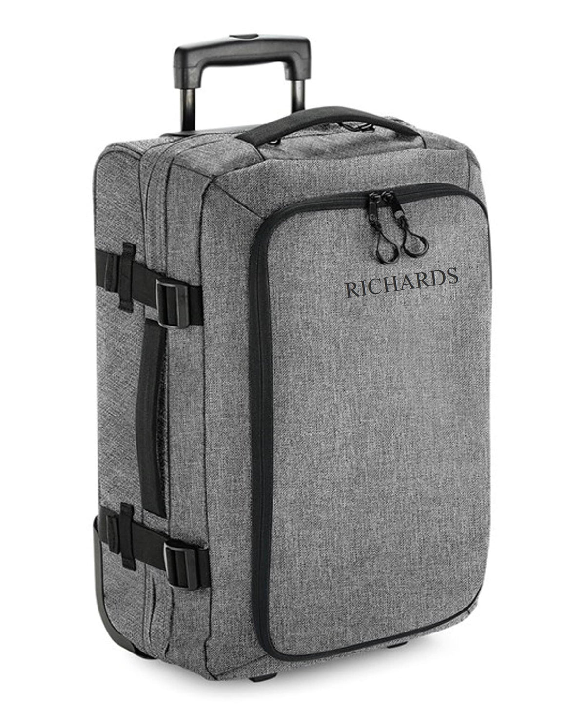 Personalised Name Monogram Carry On Cabin Wheelie Hand Luggage Suitcase