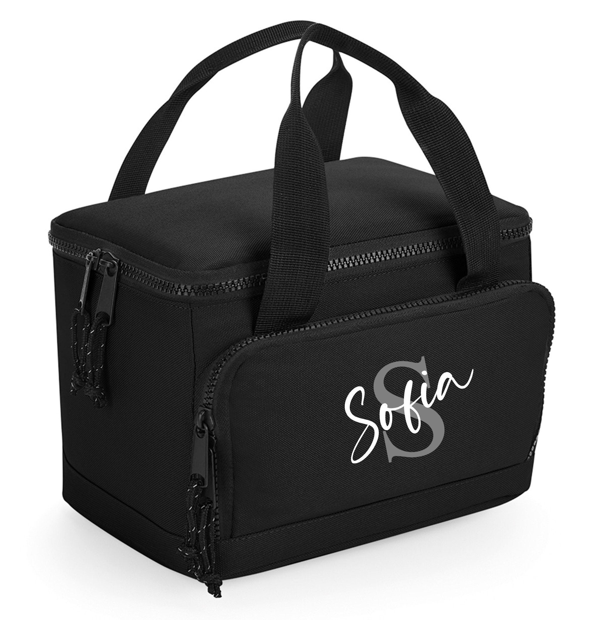 Personalised Initial Name Lunch Cool Bag Insulated Picnic School Gift