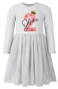 Girls Personalised Name & Age Birthday Party Tutu Dress