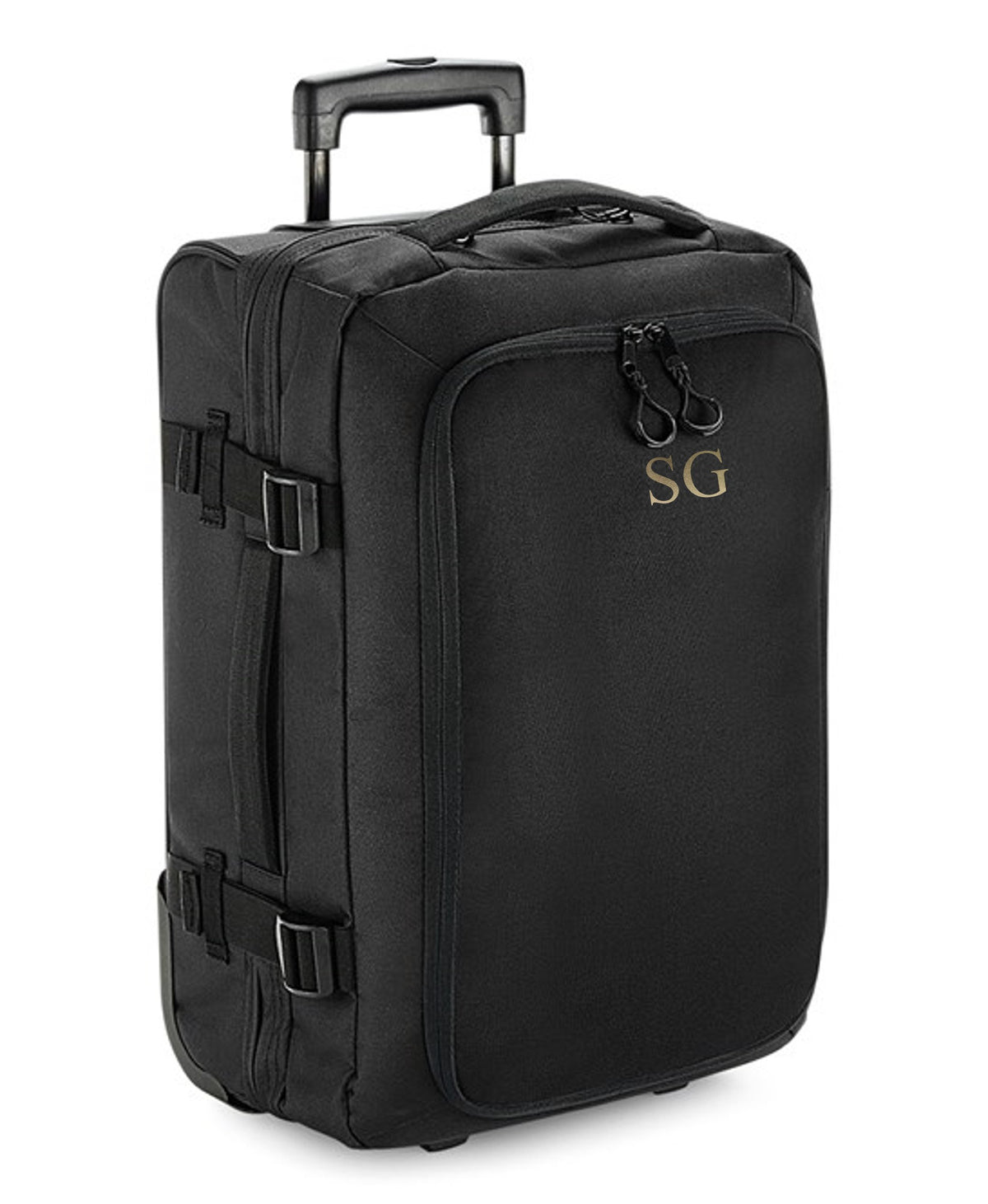 Personalised Initials Monogram Carry On Cabin Wheelie Hand Luggage Suitcase