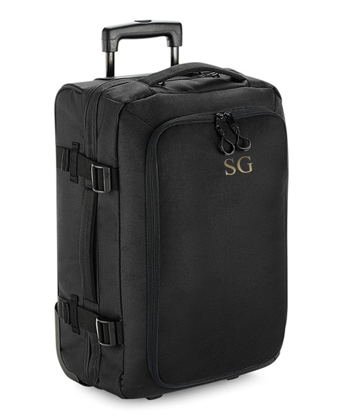 Personalised Initials Monogram Carry On Cabin Wheelie Hand Luggage Suitcase