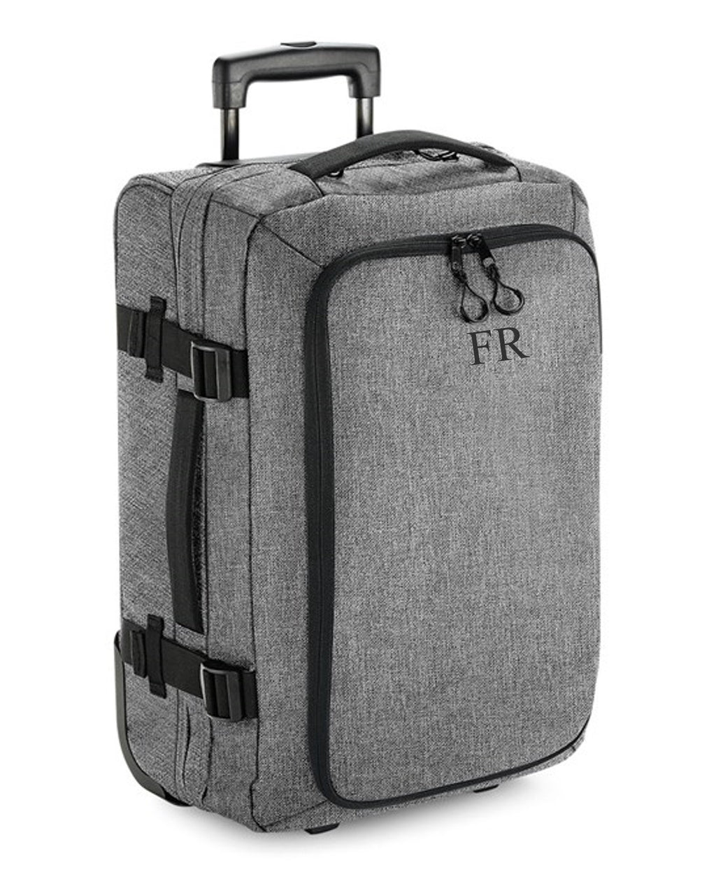 Personalised Initials Monogram Carry On Cabin Wheelie Hand Luggage Suitcase