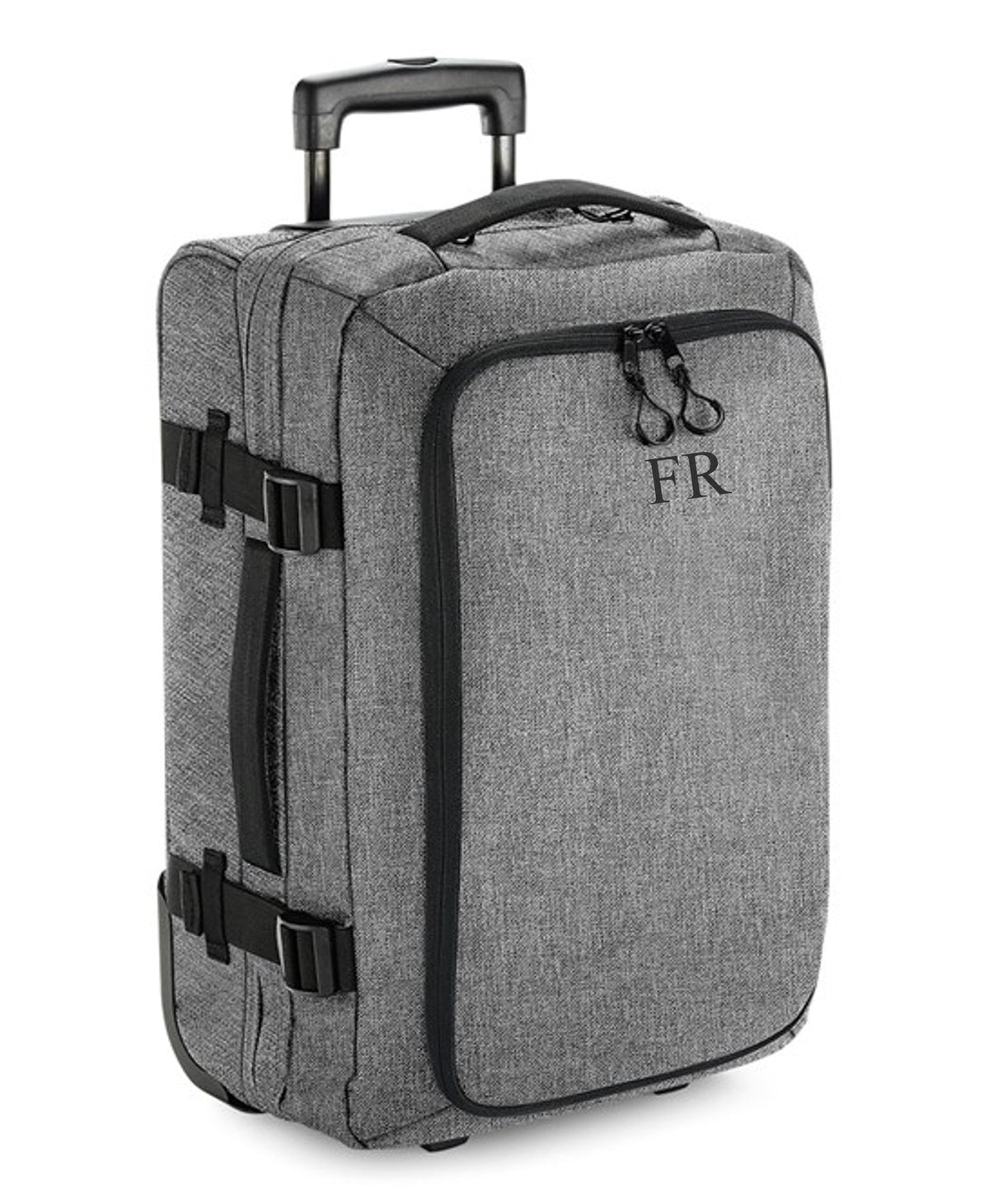 Personalised Initials Monogram Carry On Cabin Wheelie Hand Luggage Suitcase