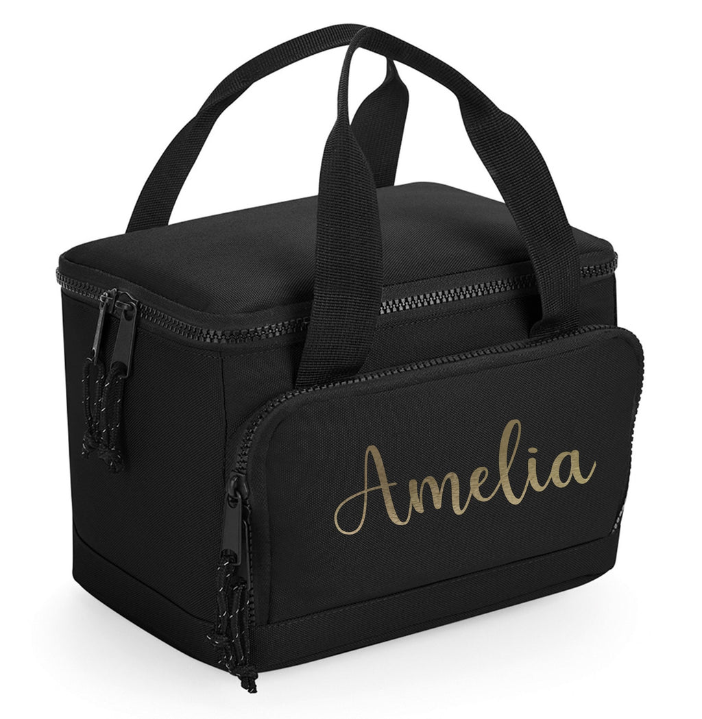 Personalised Name Monogram Lunch Cool Bag Insulated Picnic School Gift