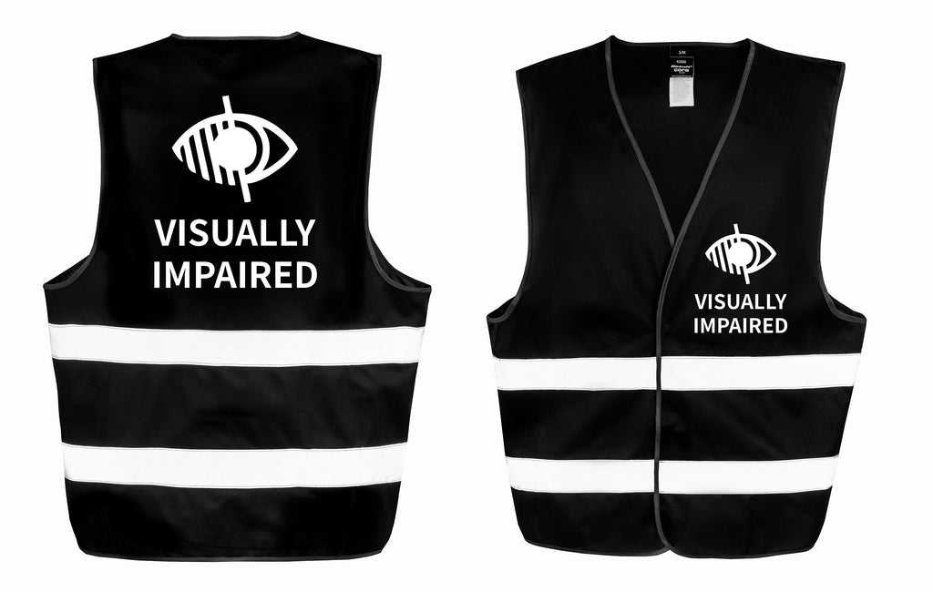 Visually Impaired Hi-Vis Waistcoat Reflective Safety Vest