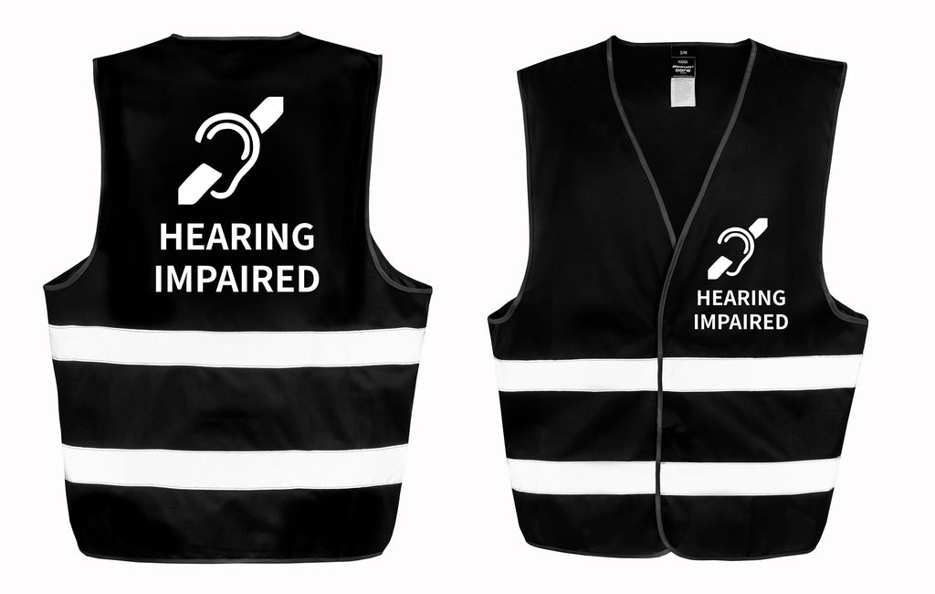 Hearing Impaired Hi-Vis Waistcoat Reflective Safety Vest