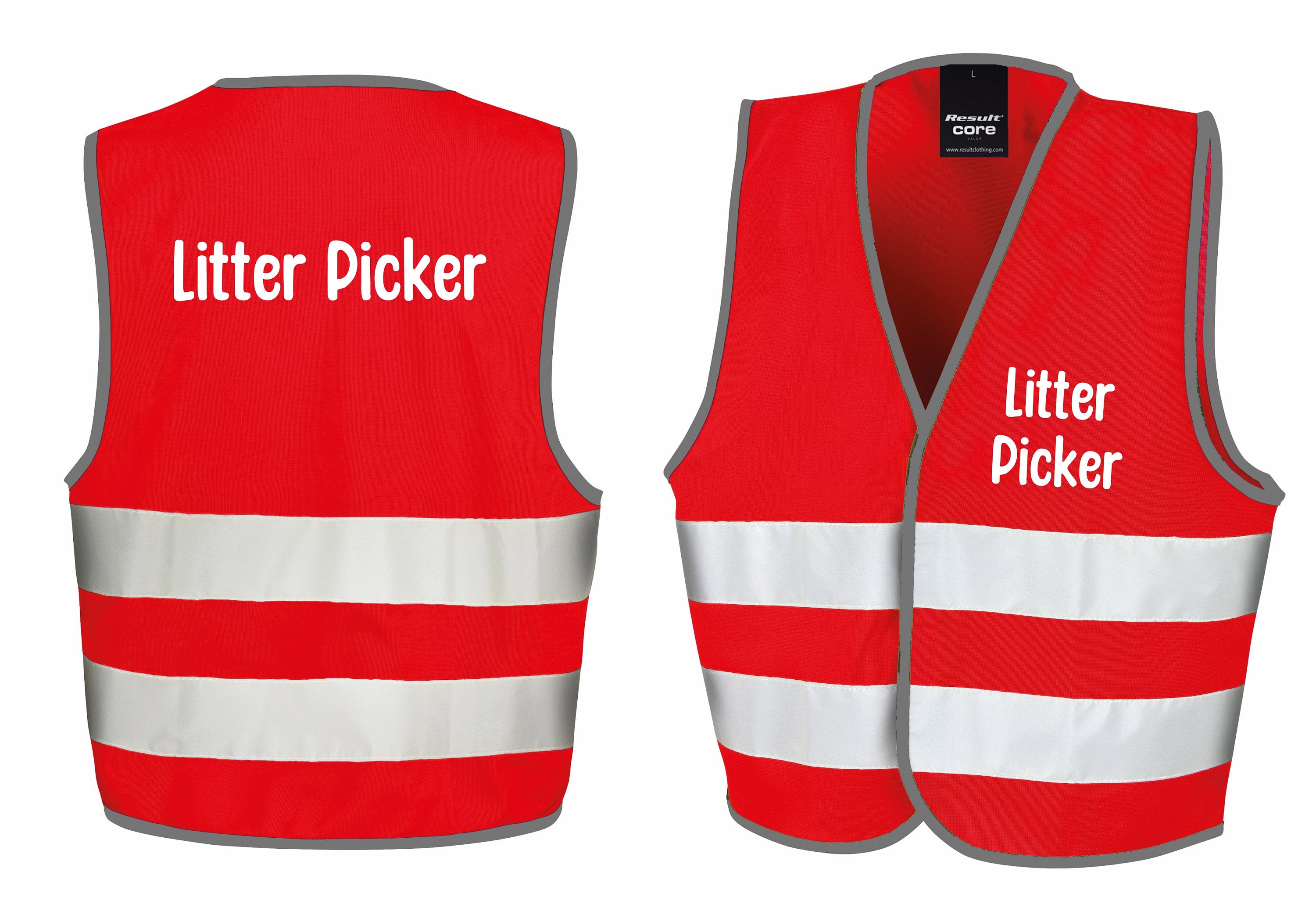Litter Picker Kids Hi-Vis Waistcoat Reflective Safety Vest