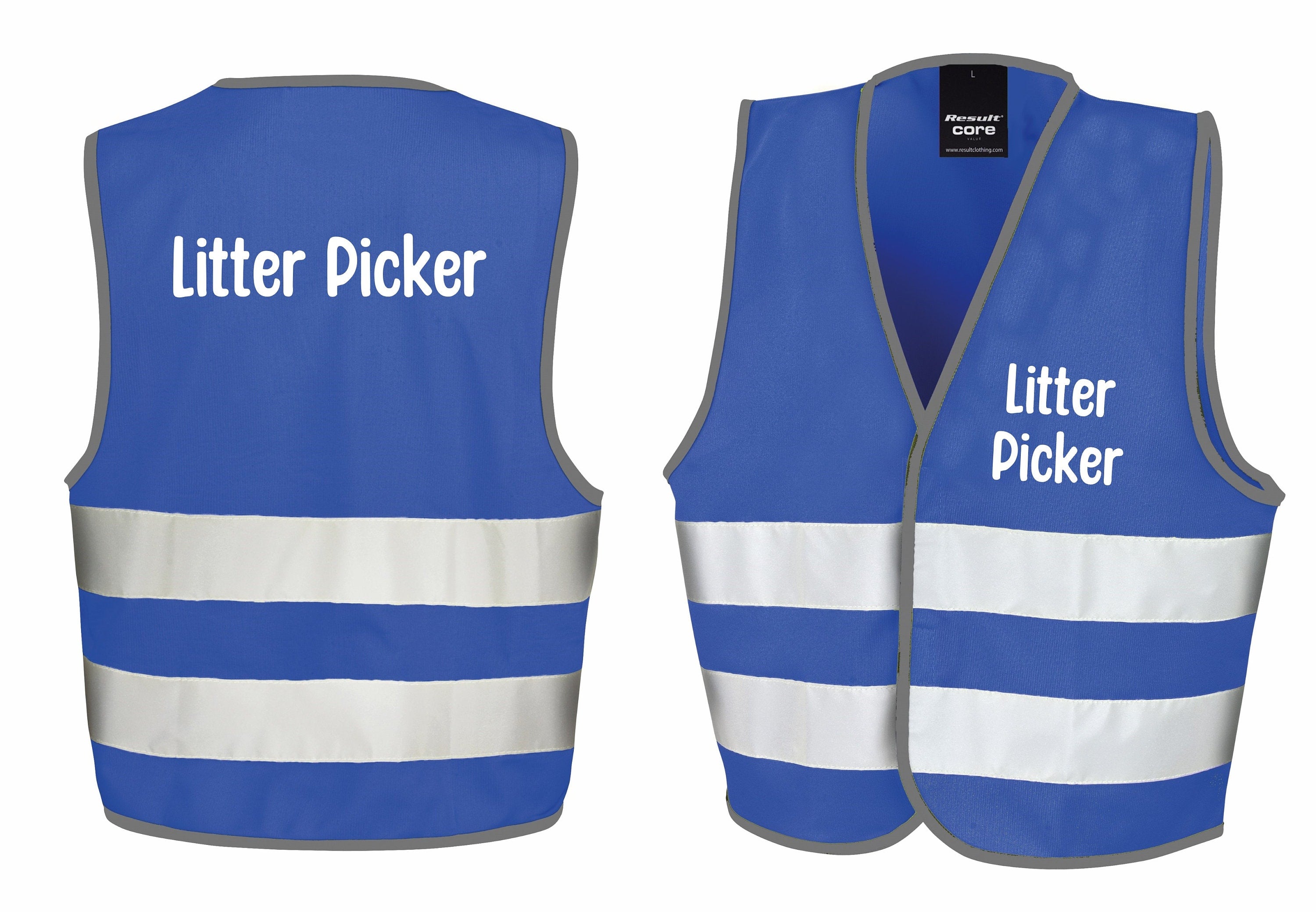 Litter Picker Kids Hi-Vis Waistcoat Reflective Safety Vest