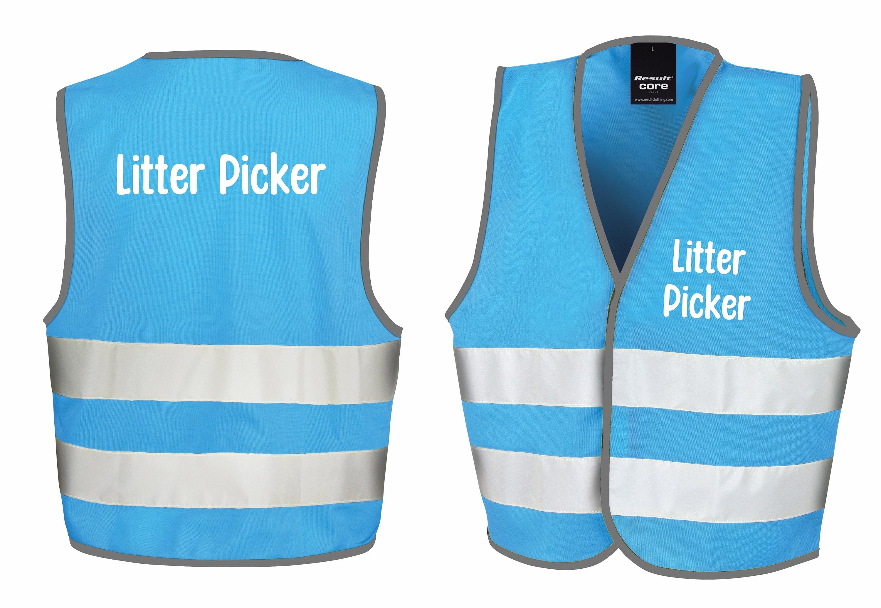 Litter Picker Kids Hi-Vis Waistcoat Reflective Safety Vest
